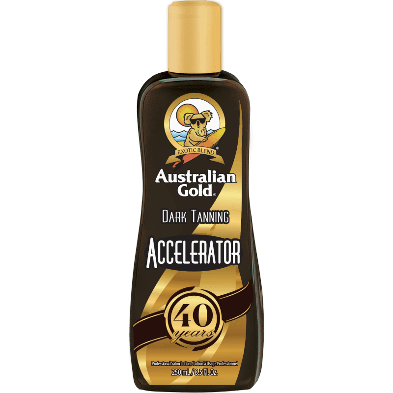 AUSTRALIAN GOLD - BOTTLE - Dark Tanning Accelerator - 40th Anniversary - 250ml