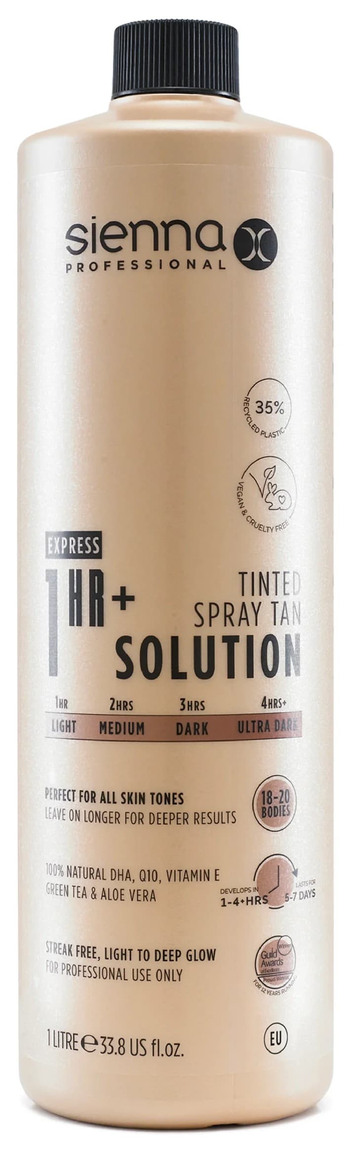 SIENNA X TAN - SOLUTION - EU 1HR+ Tinted Spray Tan - 1 Litre
