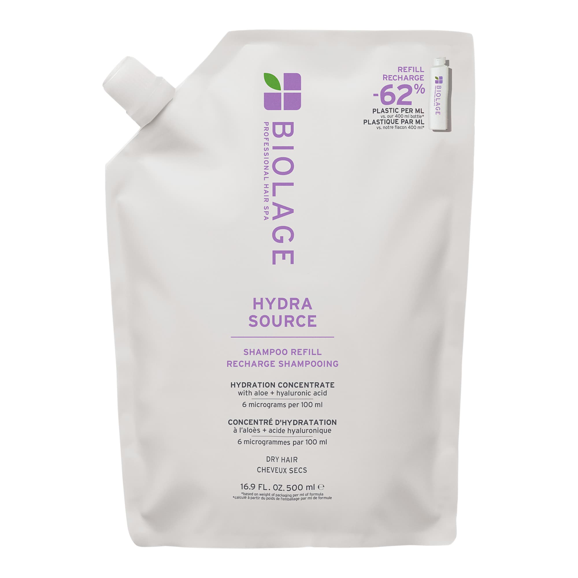 Biolage - Hydra Source - Shampoo - 500ml Refill