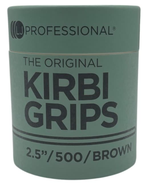 LJ PROFESSIONAL - GRIPS - 2.5" Kirbi Grips - Waved - Brown (500pcs)