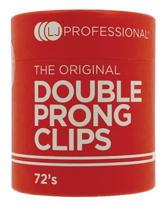 LJ PROFESSIONAL - MISCELLANEOUS - Double Prong Curl Clips (72pcs)