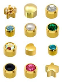 GOLD PLATE STUD - Mixed - Assortment