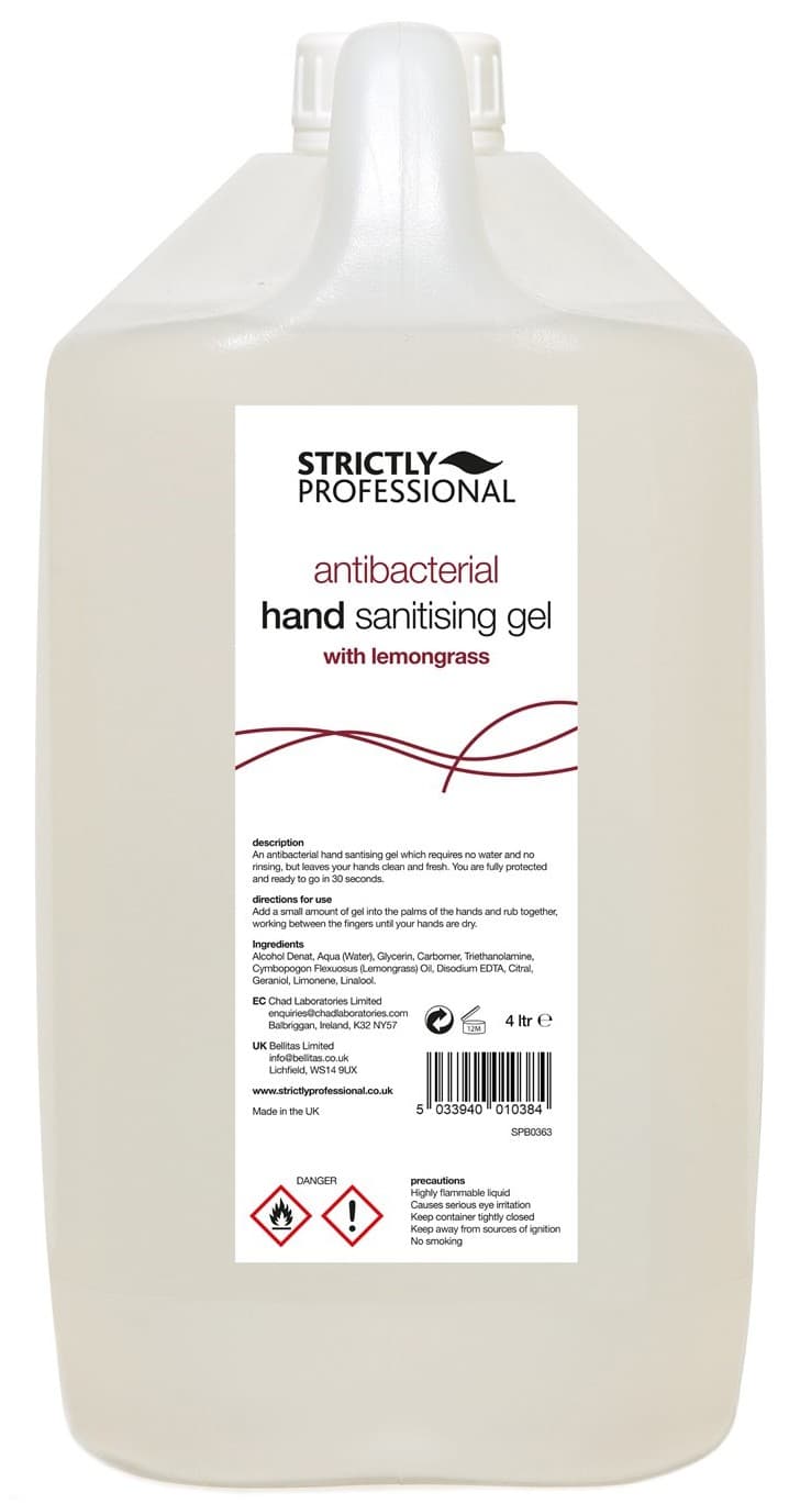 SP - COSMETIC HYGIENE - Sanitising Gel - 4Ltr