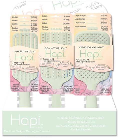 CRICKET - Hapi - De-Knot Delight - Detangler - 12pc Display
