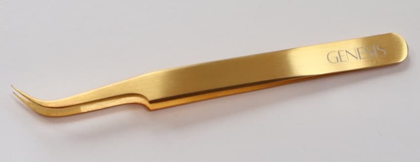 GENESIS - LASH - Multifunctional Curved Tweezer - Gold