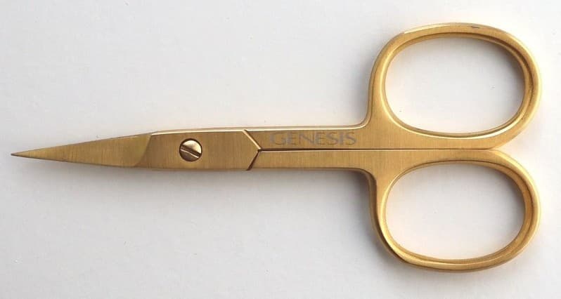 GENESIS - BROW - Straight Scissors - Gold