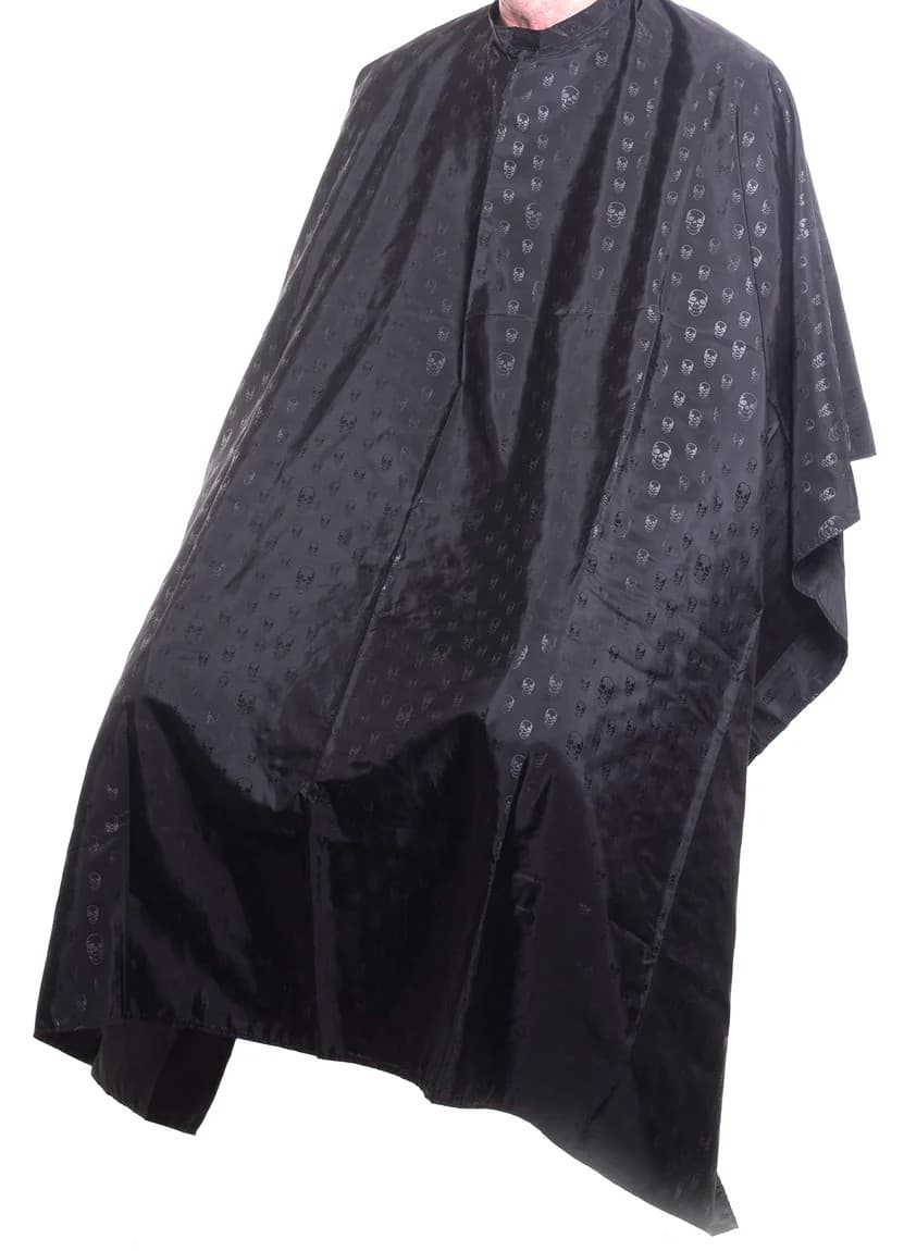 BARBER LOCO - CLOTHING - Skull Cape - Black