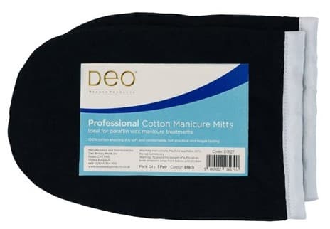 DEO - ACCESSORIES - 100% Cotton Manicure Mitts - Black