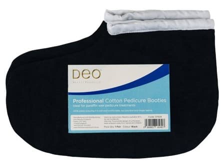 DEO - ACCESSORIES - 100% Cotton Pedicure Booties - Black