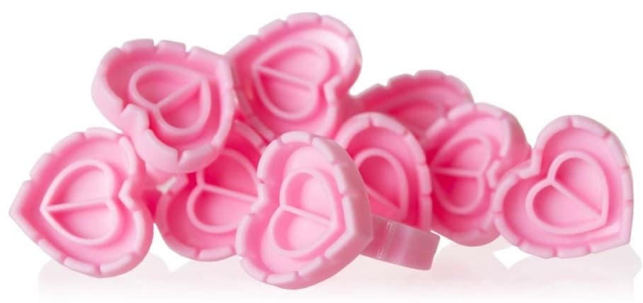 Lash FX - Disposables - Easy Fan Glue Rings - Pink - 10 Pack