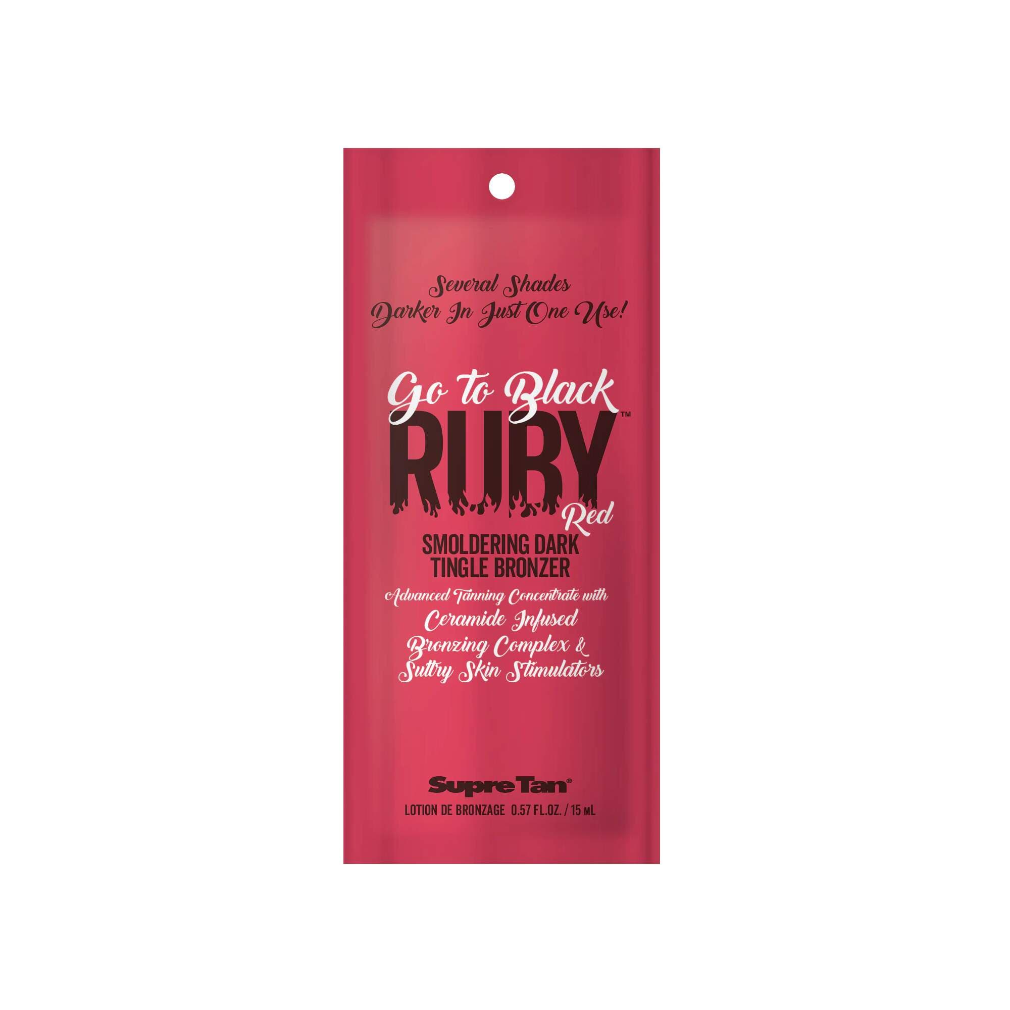 Supre Tan - Go To Black - Sachet - Ruby Red
