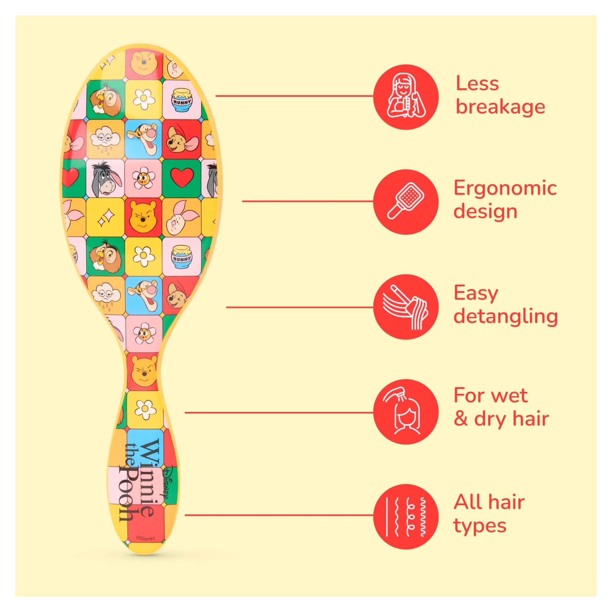 Wet Brush - Original Detangler - Winnie The Pooh - Friends - Image 3