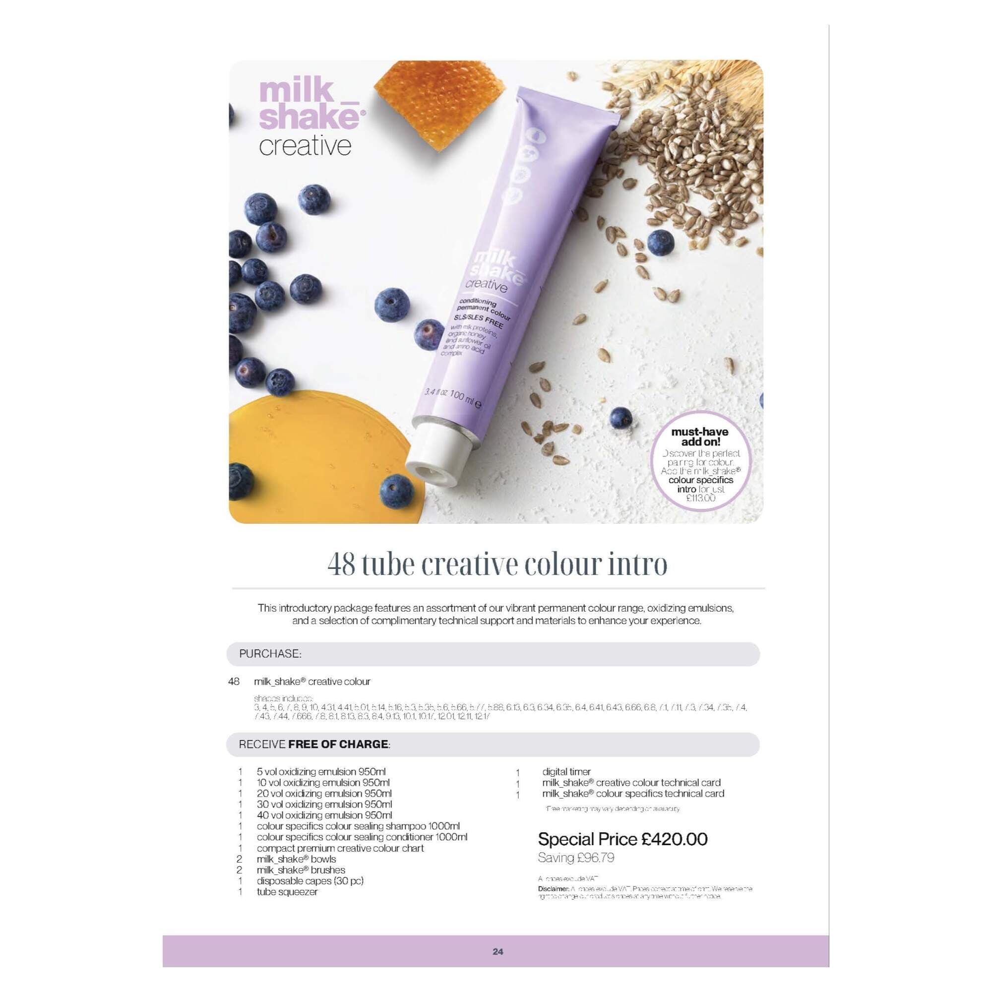 Milk Shake -- INTRO - Creative Colour 48 Tube '26