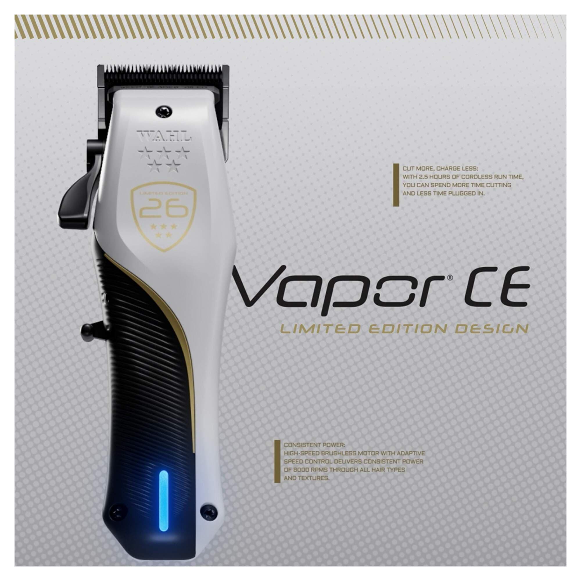 Wahl - Cordless Clipper - Vapor - Championship Edition - AVAILABLE FROM THE 26th MAY - Image 3