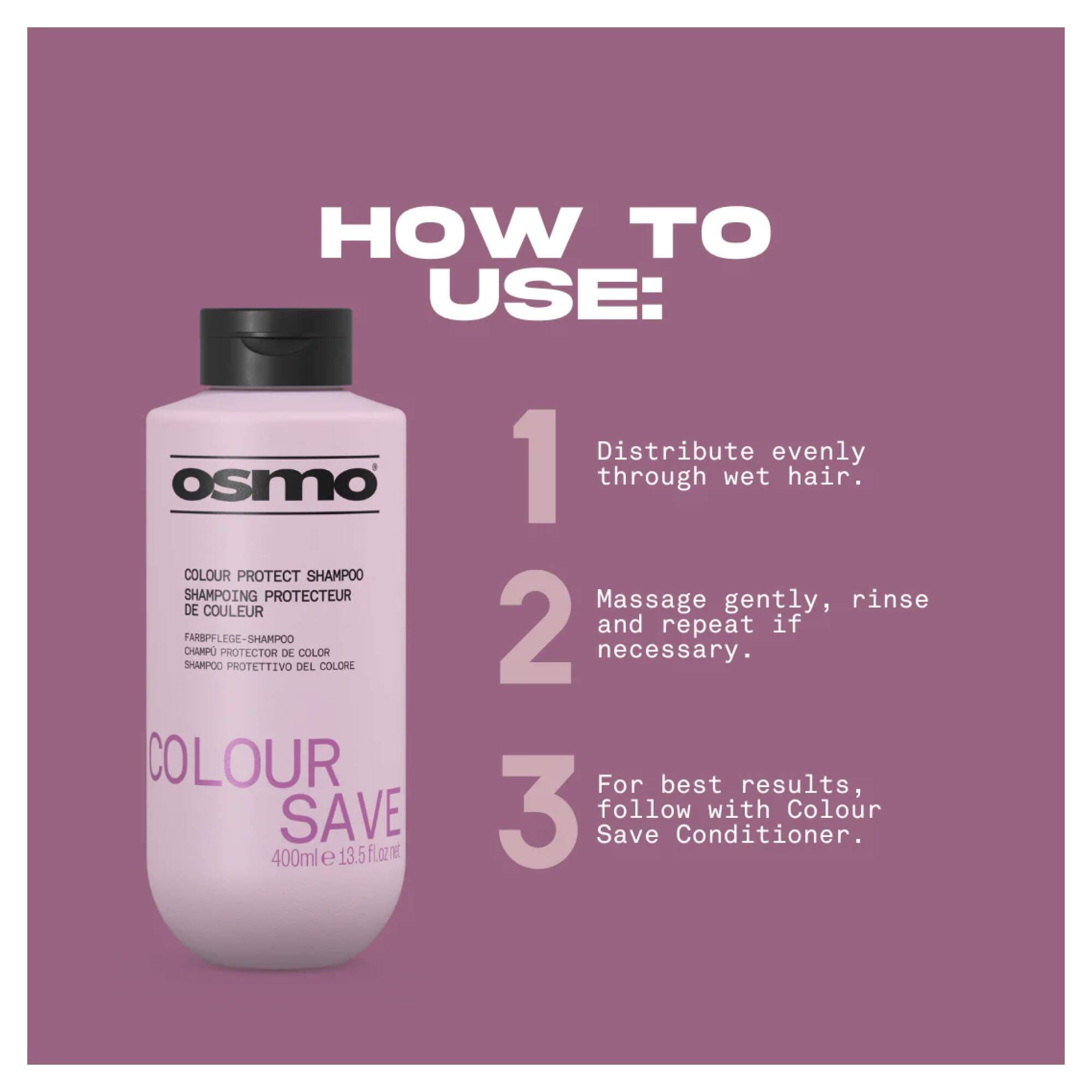 NEW OSMO - Colour Save - Shampoo - 100ml - Image 2