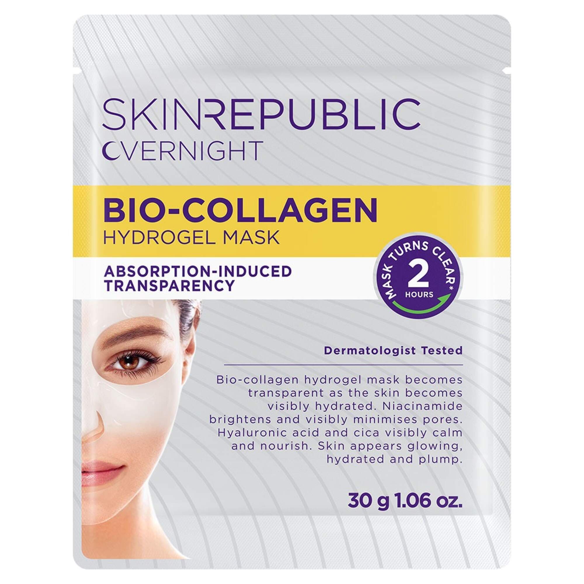 SKIN REPUBLIC - FACE SHEET MASK - Bio-Collagen Overnight Hydrogel