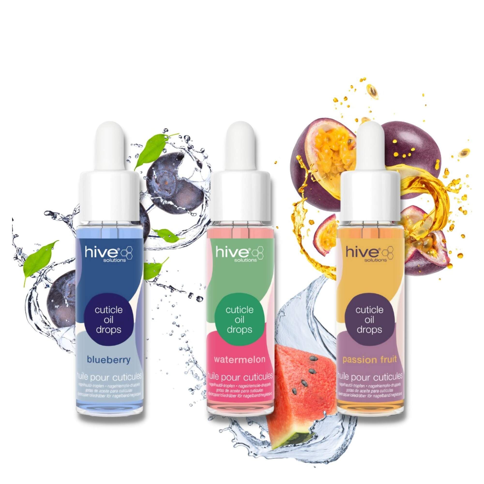HIVE - MANICURE & PEDICURE - Cuticle Drops - Assorted 9x 30ml Display - Image 2