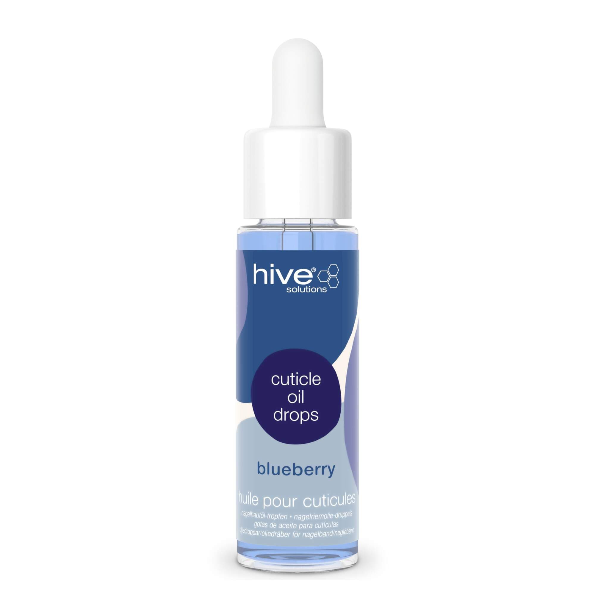 HIVE - MANICURE & PEDICURE - Cuticle Drops - Blueberry 9x 30ml Display - Image 2