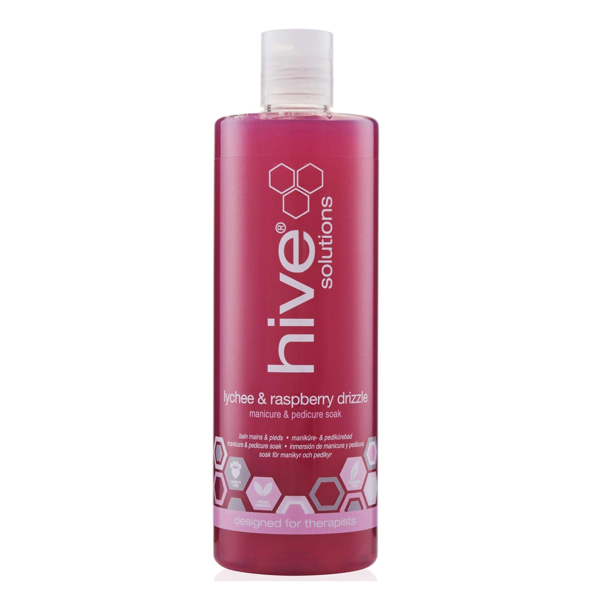HIVE - MANICURE & PEDICURE - Lychee & Raspberry Drizzle (Soak) - 400ml