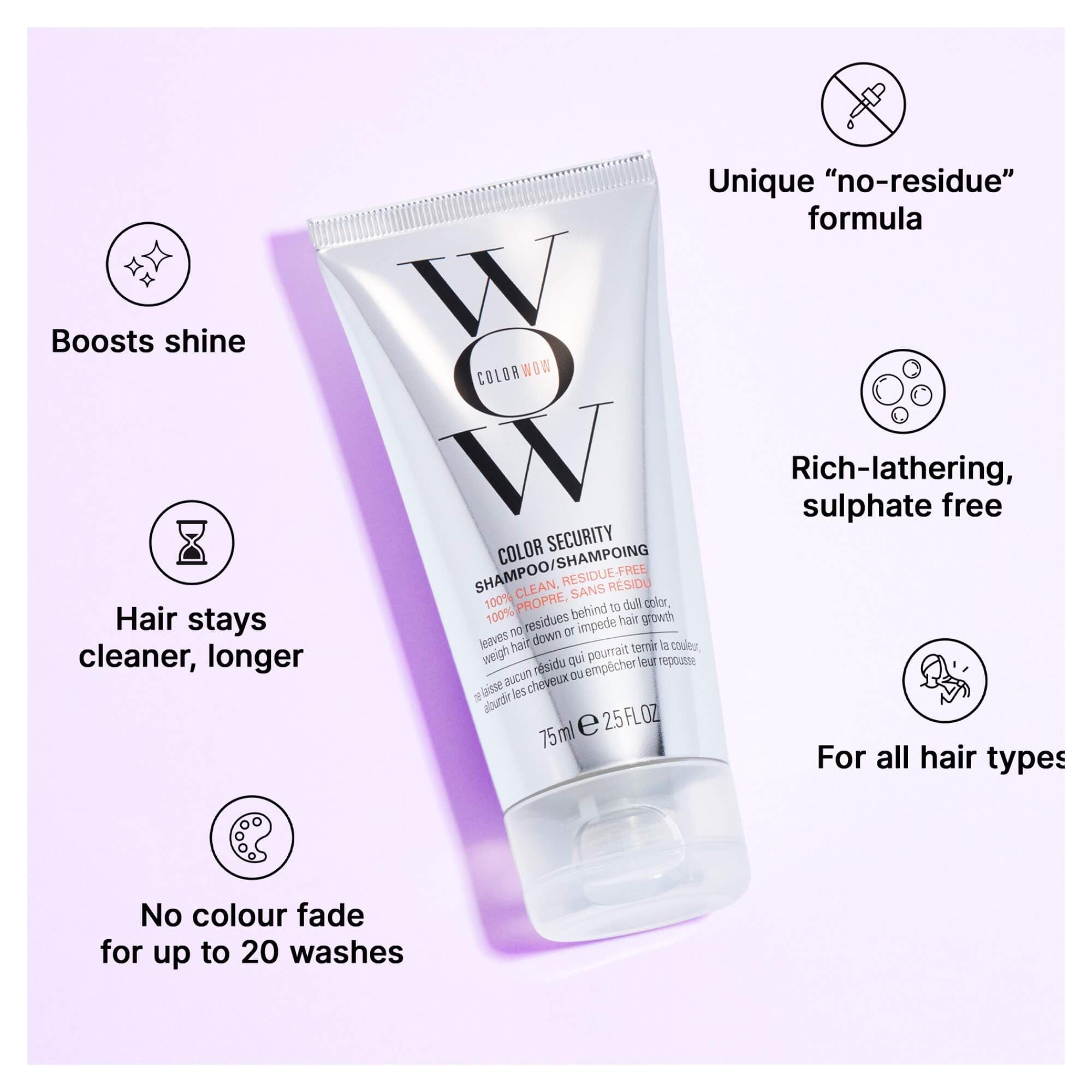 Color Wow Color Security Shampoo 75ml - Image 2