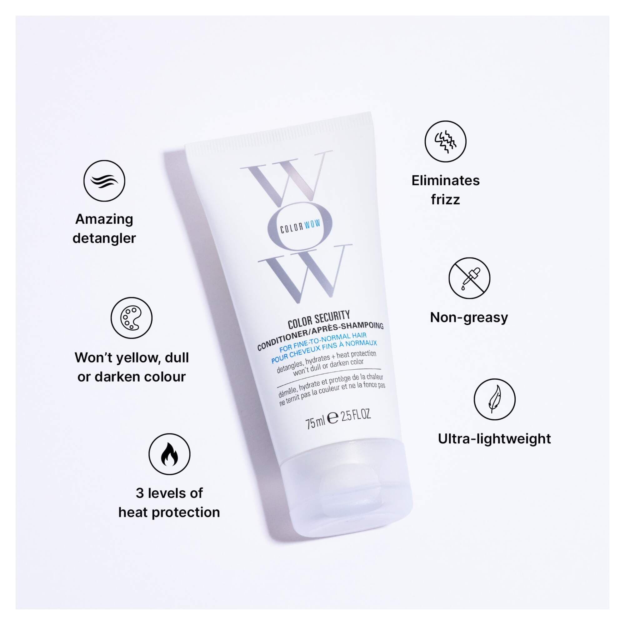 Color Wow Color Security Conditioner (For Fine to Normal Hair) 75ml - Image 2
