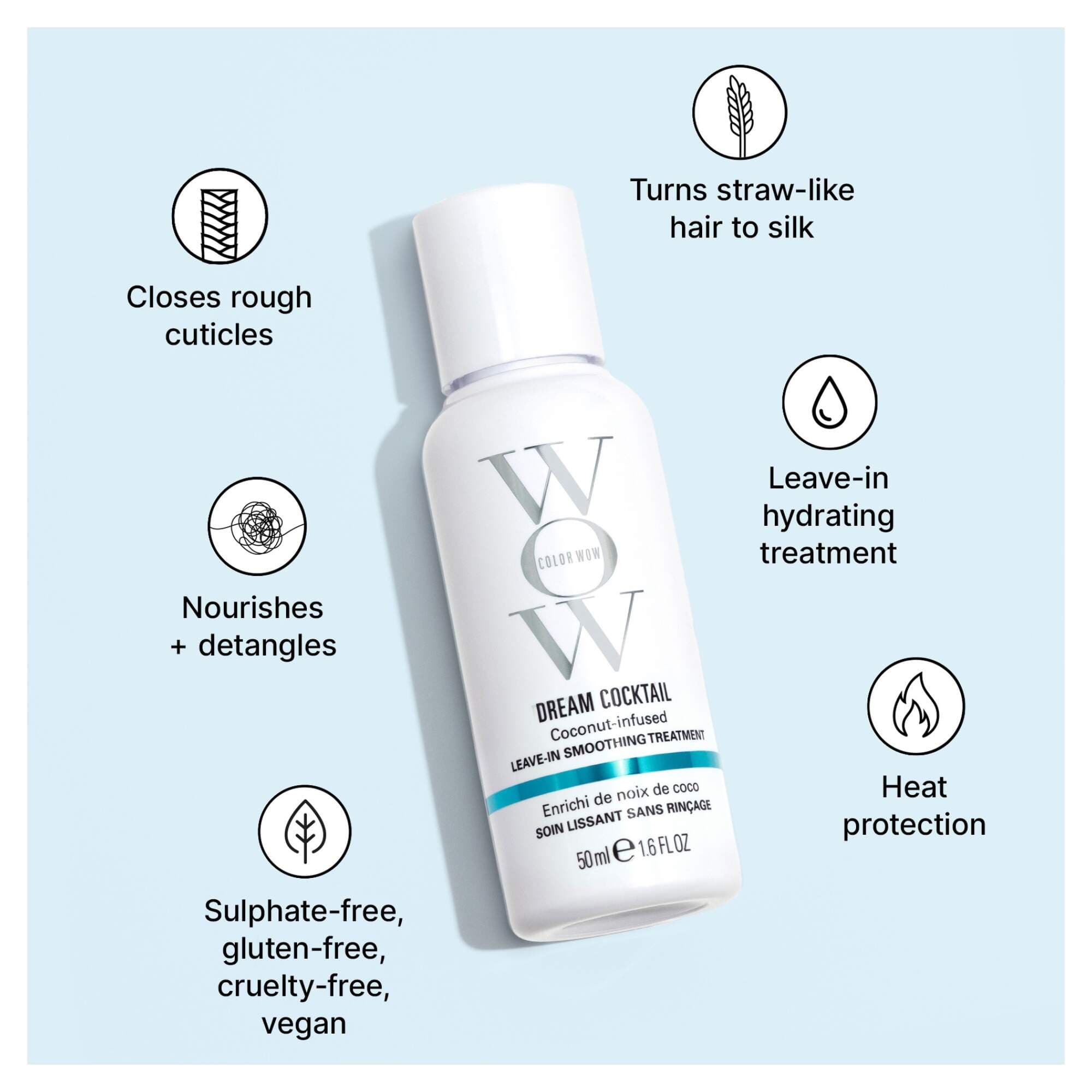 Color Wow Dream Cocktail Coconut-Infused Leave-in Treatment 50ml - Image 2