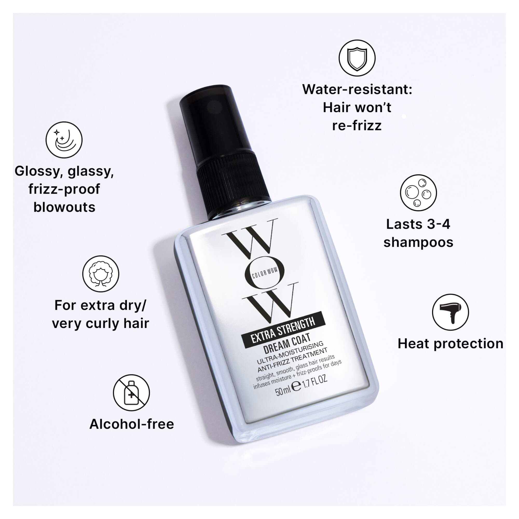 Color Wow Extra Strength Dream Coat Anti-Frizz 50ml - Image 3