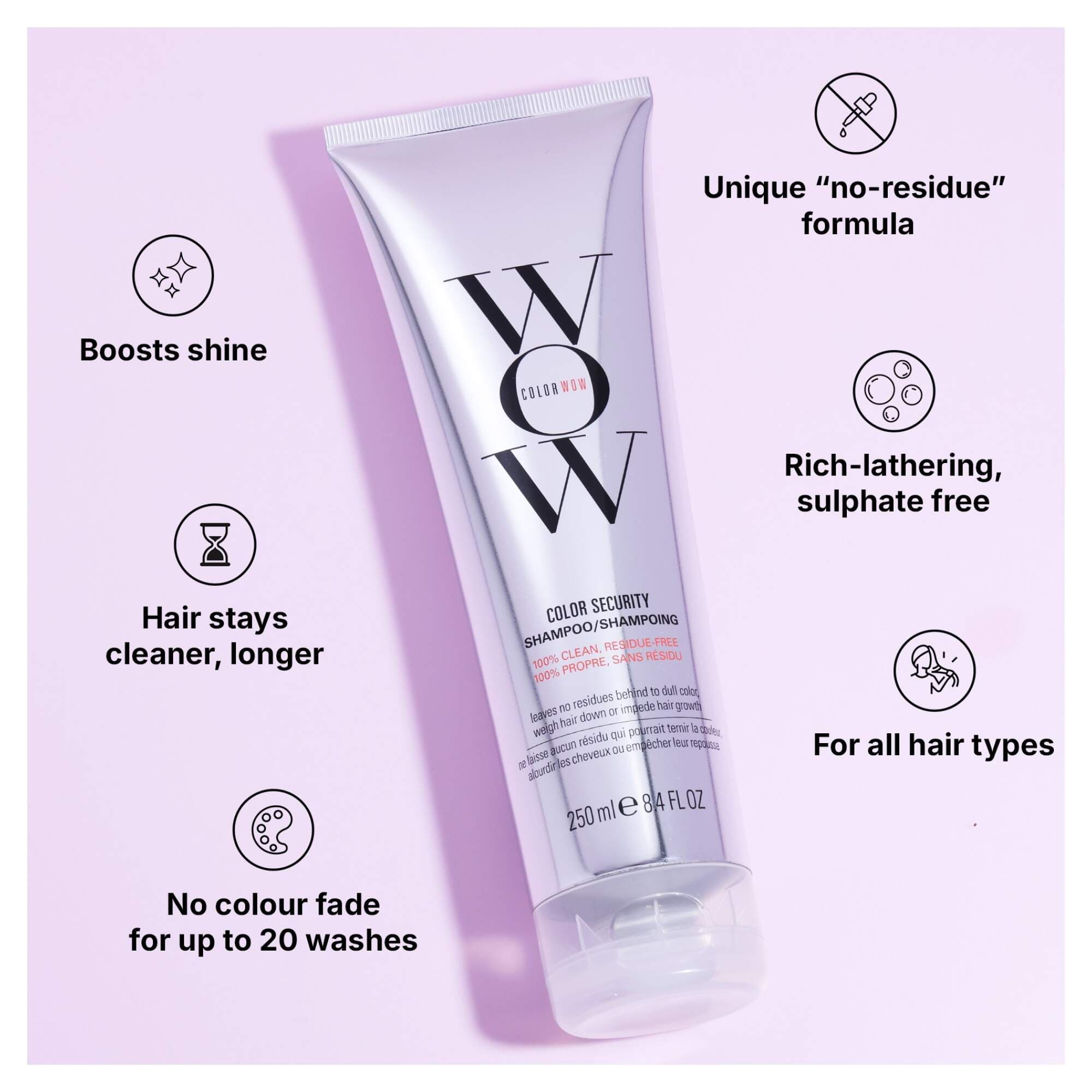 Color Wow Color Security Shampoo 250ml - Image 3