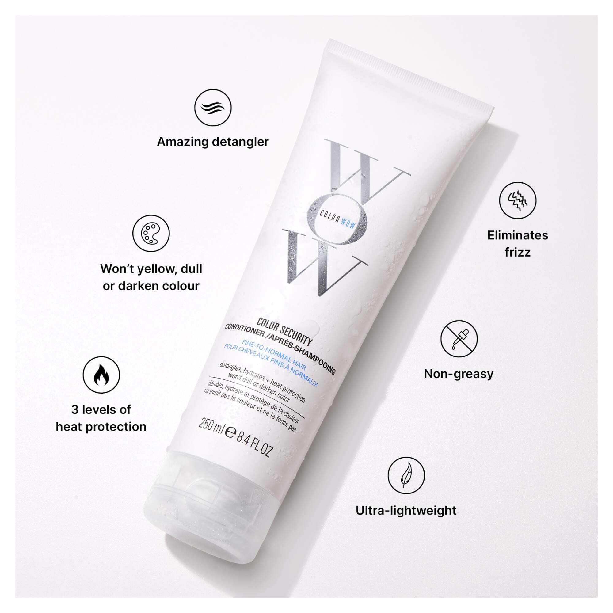 Color Wow Color Security Conditioner (For Fine to Normal Hair) 250ml - Image 3