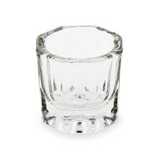 Pure Nails - Accessories - Glass Dappen Dish Hexagonal Clear