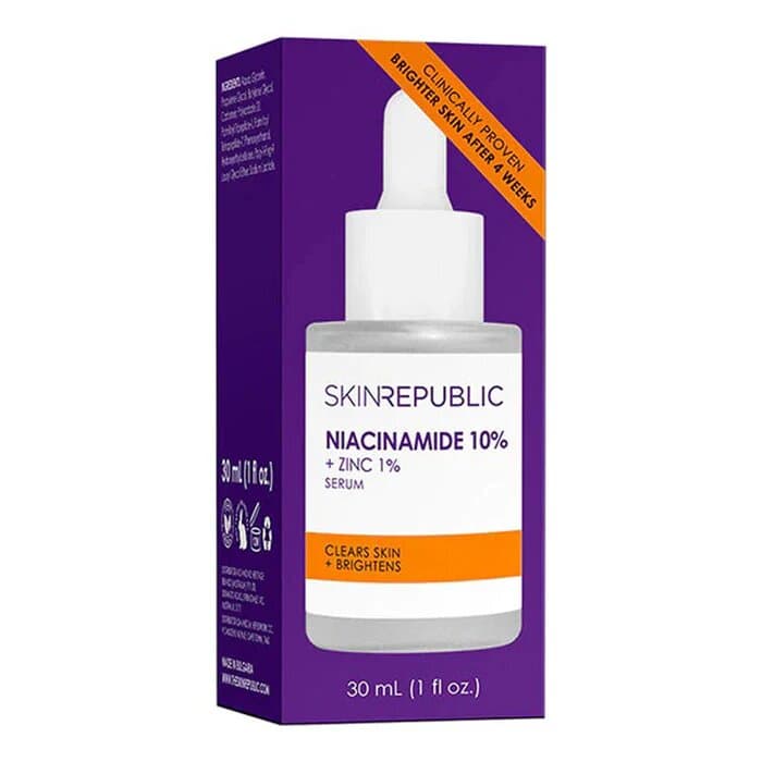 SKIN REPUBLIC - SERUMS - Niacinamide 10% + Zinc 1% Serum - Clears Skin & Brightens