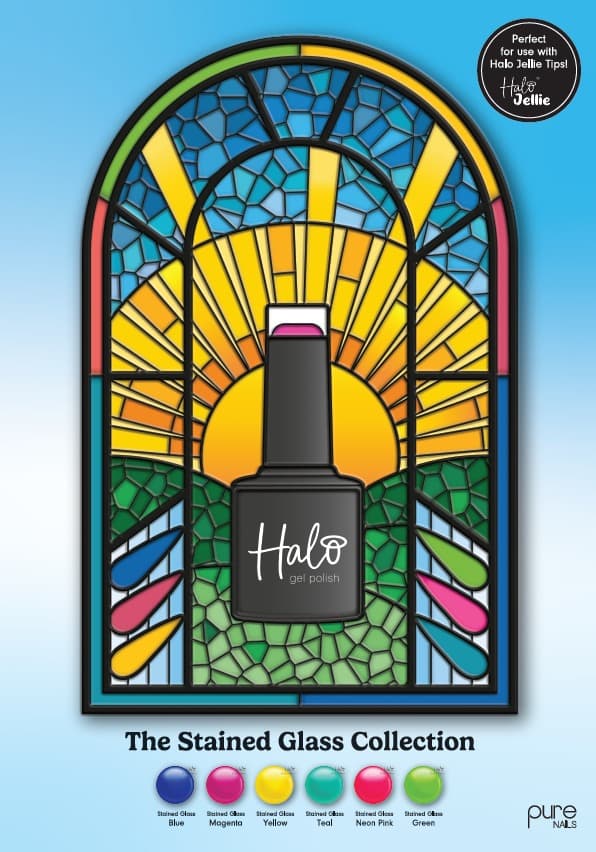HALO GEL POLISH -- Poster - Stained Glass