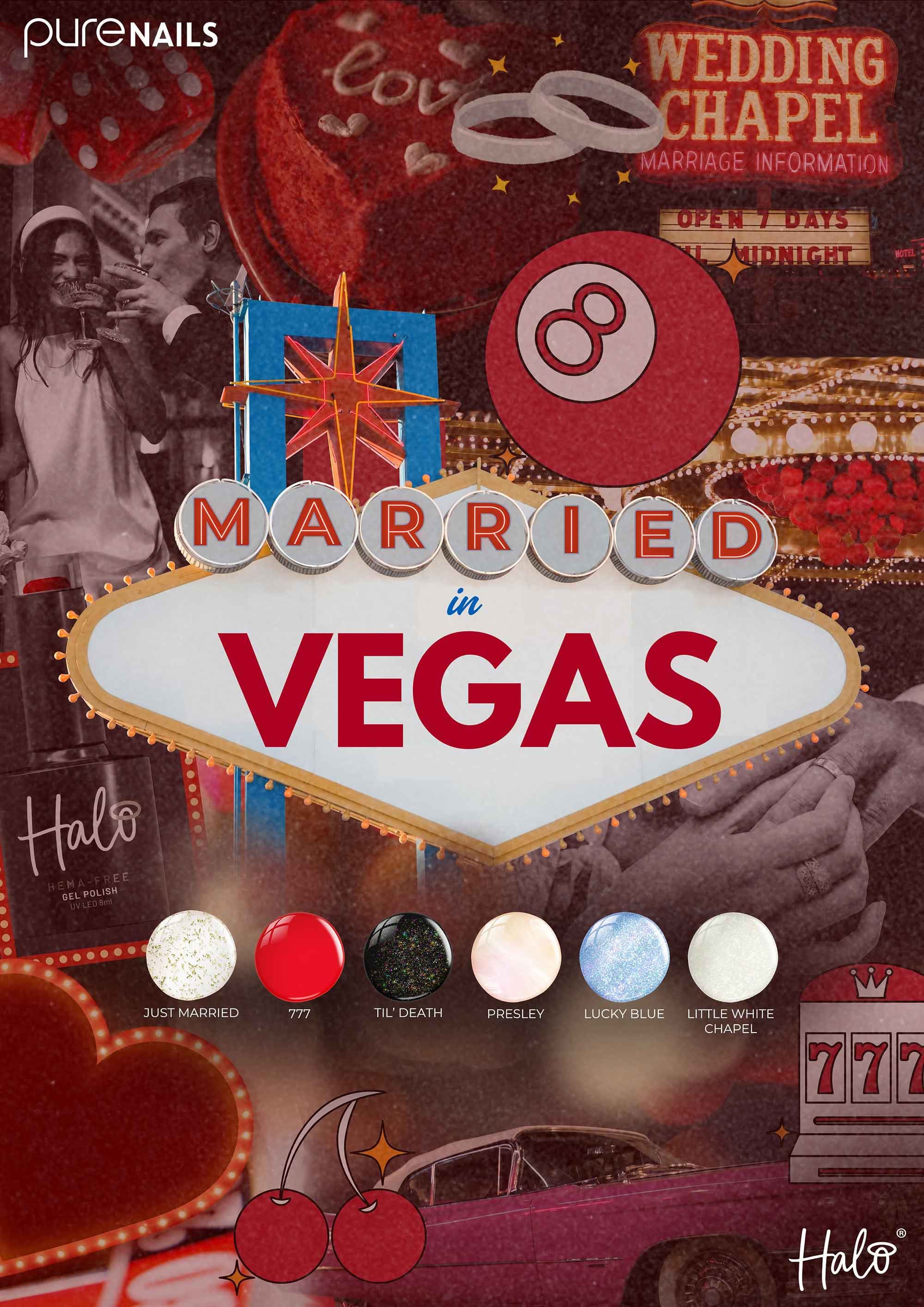 HALO GEL POLISH -- Poster - Married In Vegas (A2)